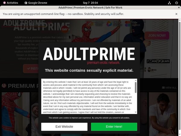 Adult Prime Gay Discounted Offer