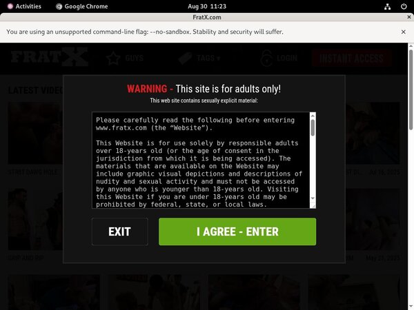 Fraternityx.com Porn Accounts