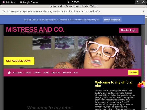 Free Account Mistressandco. Offer