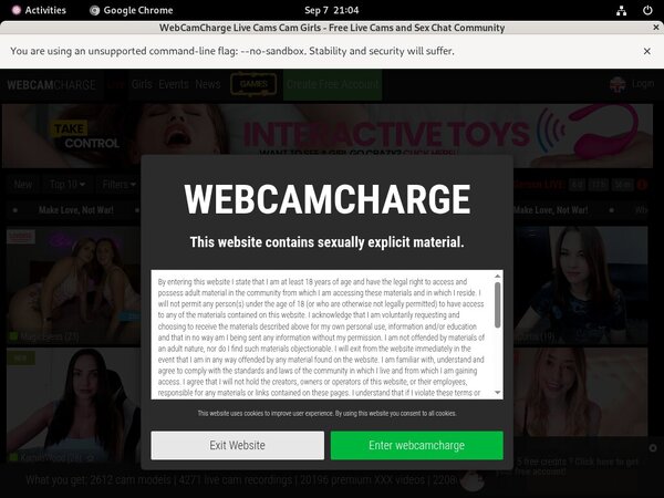Free Webcam Charge