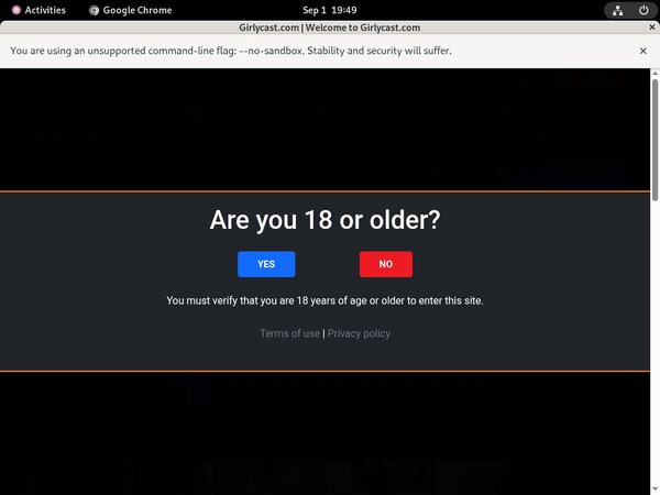 Girlycastshop.com Login Info