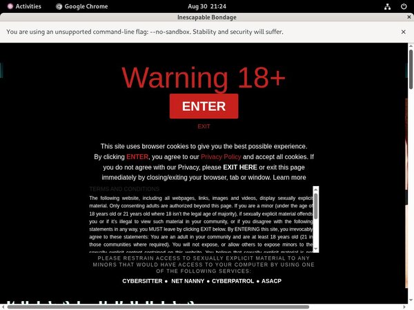 Inescapable Bondage Logon