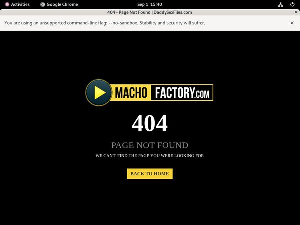 Macho Factory Working Account