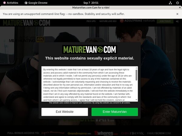 Mature Van Review Site