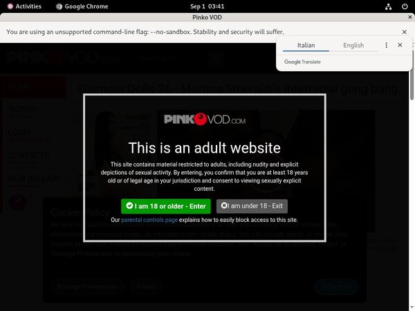 Pinkovod Discreet