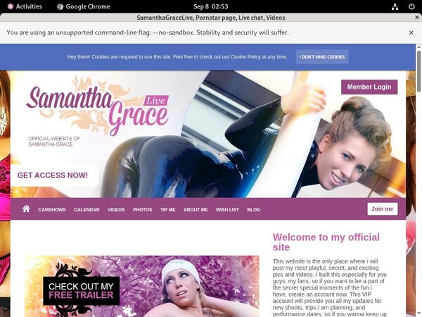 SamanthaGraceLive Free Online