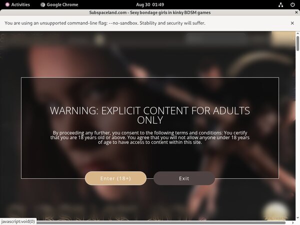 Subspaceland.com Membership Account