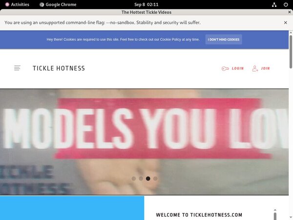 TickleVideos Password Login