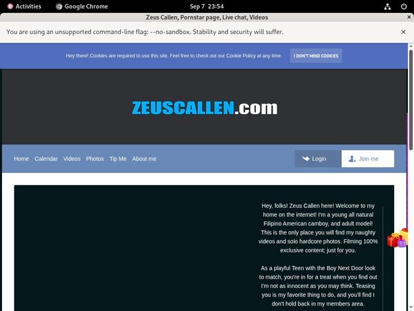 Zeus Callen Limited Time Offer